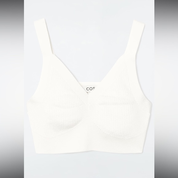 COS Tops - COS Knit Ribbed Bralette in “Subdued Ivory Tone” size L (EUR)